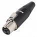 Neutrik Rean RT4FC-B  mini XLR Konektor